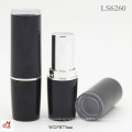 Wholesale empty matte black round empty lipstick tube